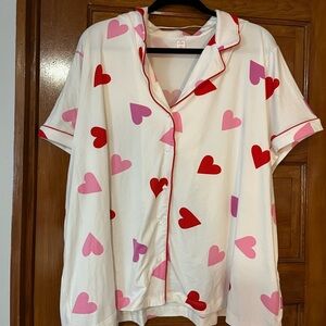 Joe Fresh Matching Hearts Pajama Set